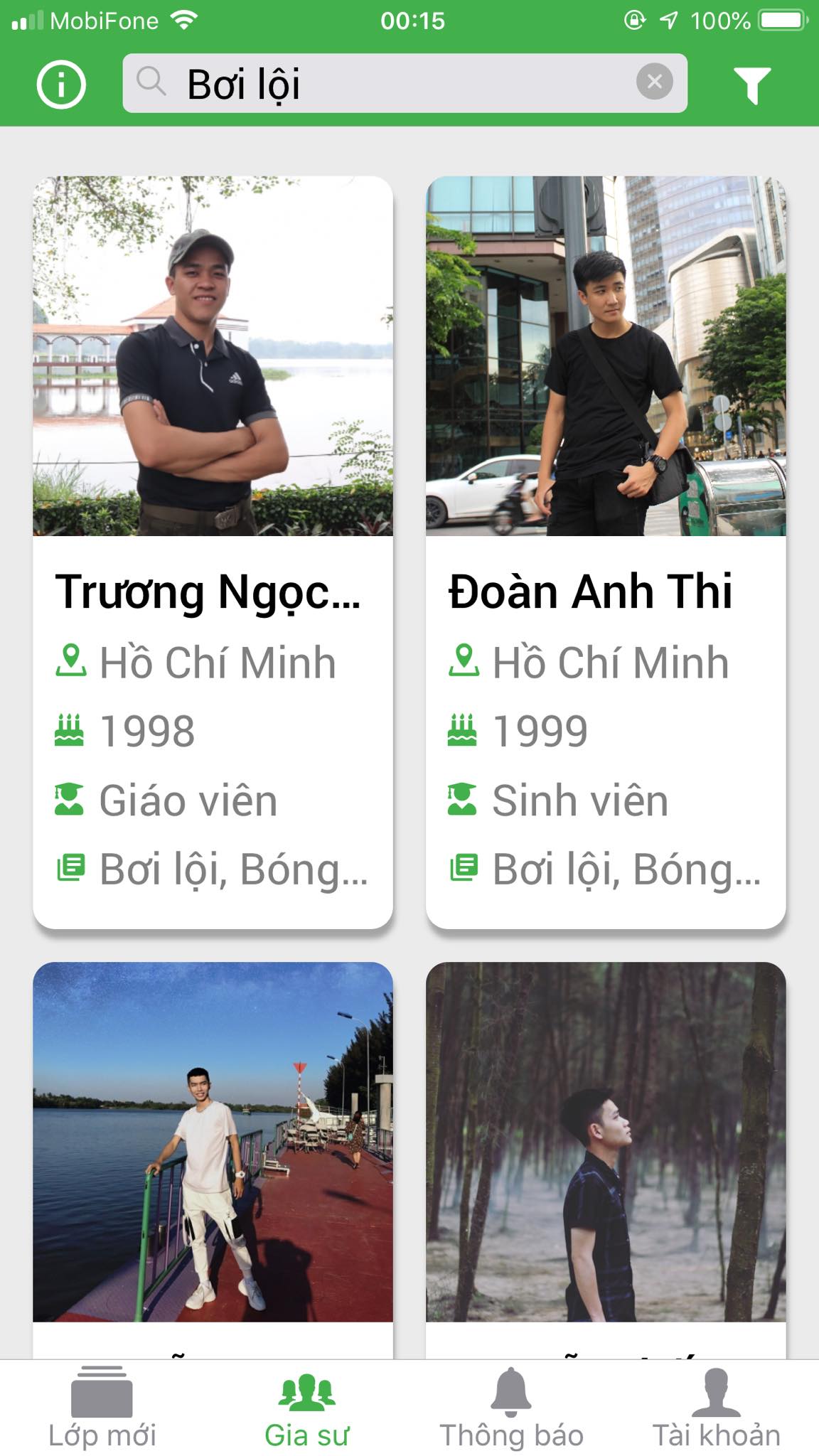 App Daykemtainha.vn Bơi lội
